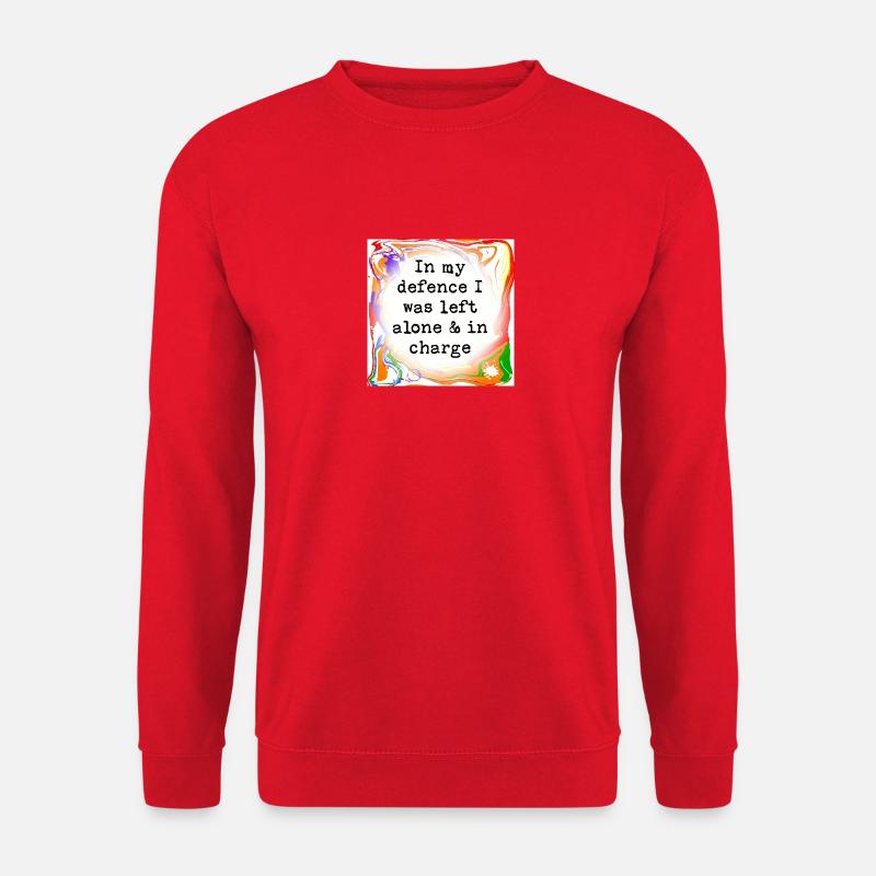 In my defence - Unisex Sweatshirt - red