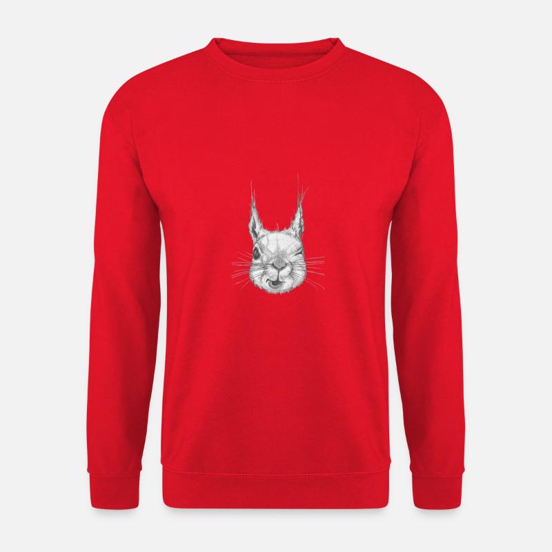 fini the squirrel - Unisex Pullover - Rot
