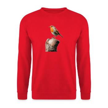Robin - Unisex Sweatshirt - red - Front - Alina (178cm) & Michal (187cm)