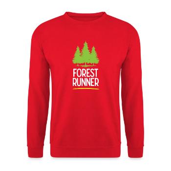 Coureur forestier - Sweat-shirt Unisexe - rouge - Devant - Alina (178cm) & Michal (187cm)