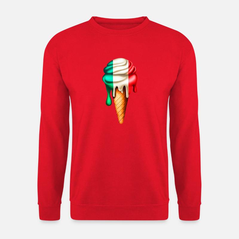 Italien Eiswaffel - Unisex Pullover - Rot