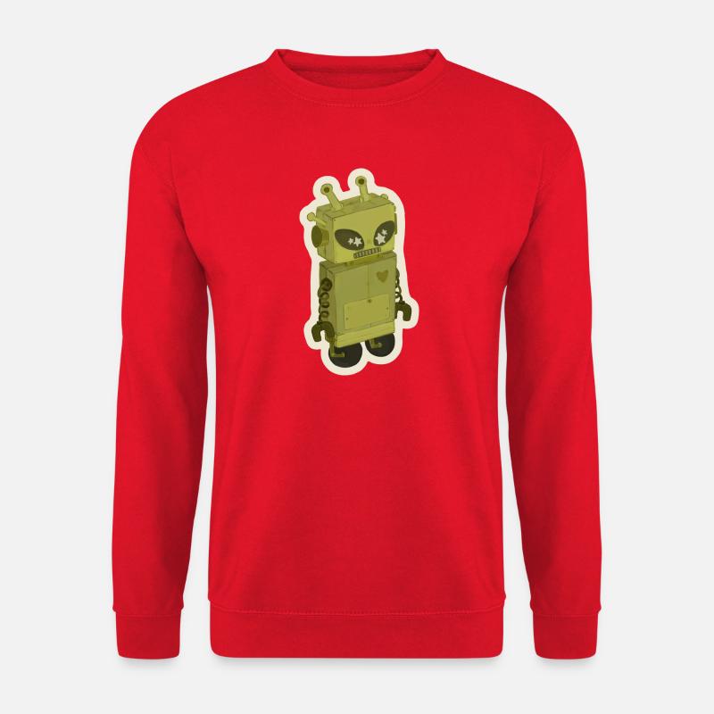 Außerirdischer Roboter - Unisex Pullover - Rot