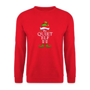 Elf Elf Christmas Gift - Unisex Sweatshirt - red - Front - Alina (178cm) & Michal (187cm)