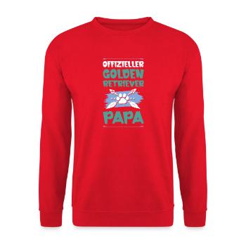 golden retriever hunde papa - Unisex Pullover - Rot - Vorne - Alina (178cm) & Michal (187cm)