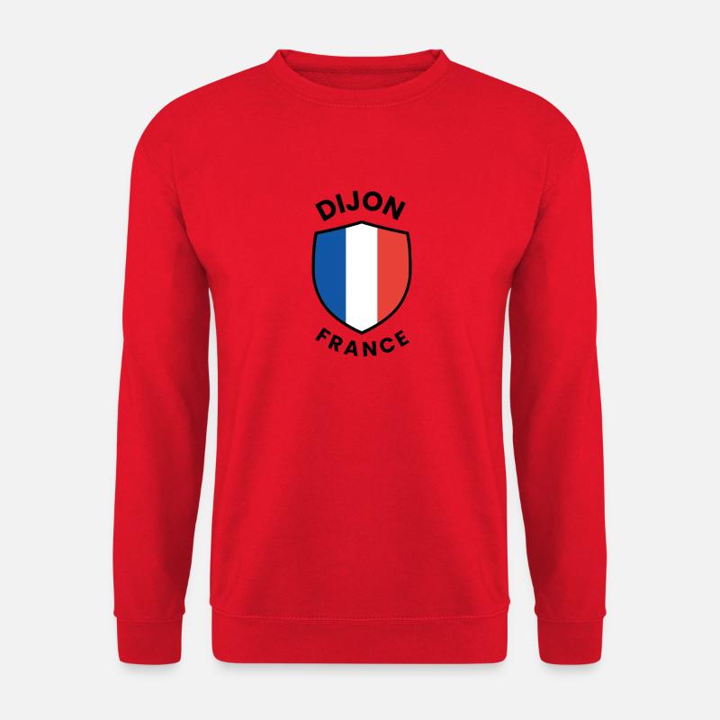 Schildentwurf von Dijon France - Unisex Pullover - Rot