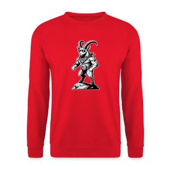 Randonneurs, randonneurs, alpinistes, montagne, nature, Capricorne, - Sweat-shirt Unisexe - rouge - Devant - Alina (178cm) & Michal (187cm)