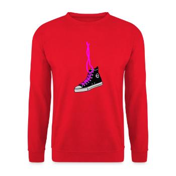 chucks - Unisex Pullover - Rot - Vorne - Alina (178cm) & Michal (187cm)