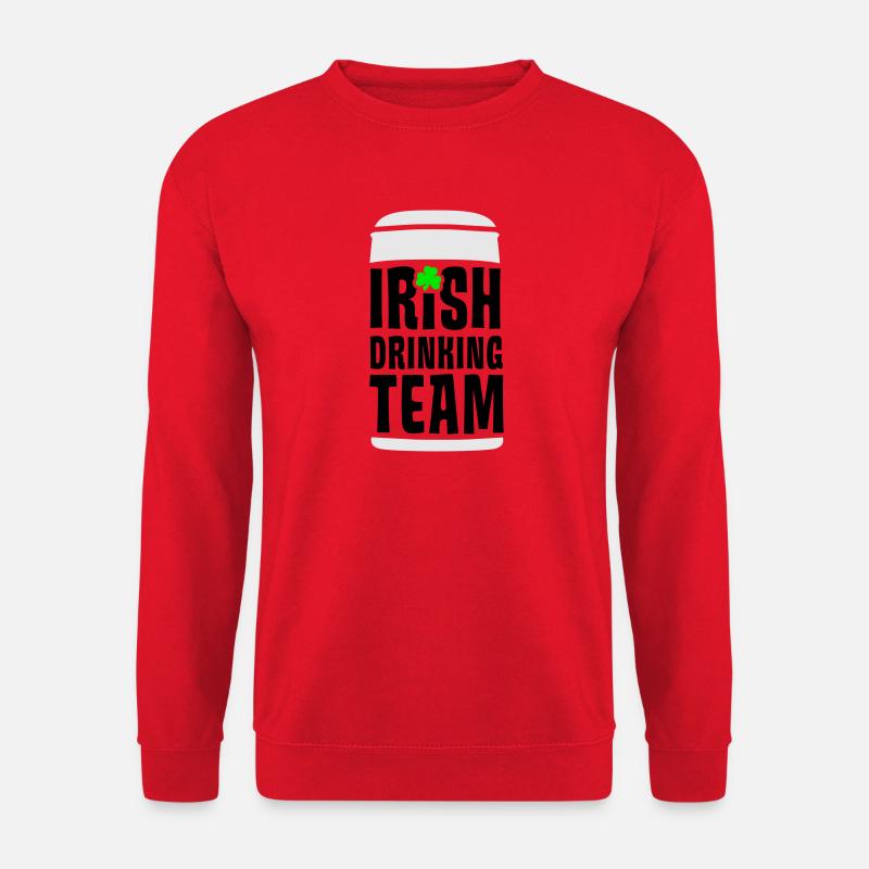 irish drinking team - Unisex Pullover - Rot