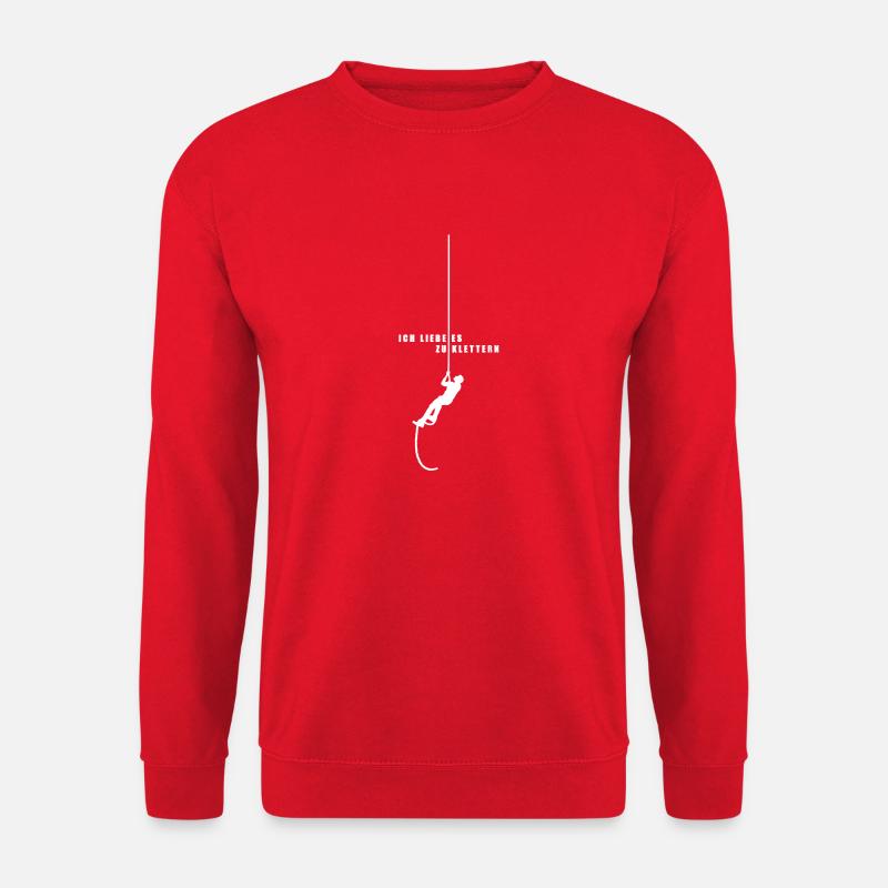J'aime grimper grimper - Sweat-shirt Unisexe - rouge
