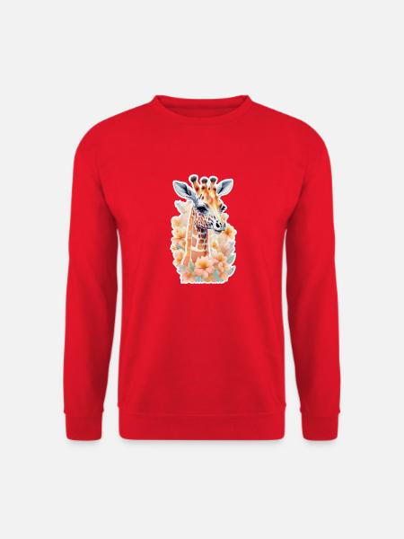 Giraffe - Unisex Sweatshirt - red