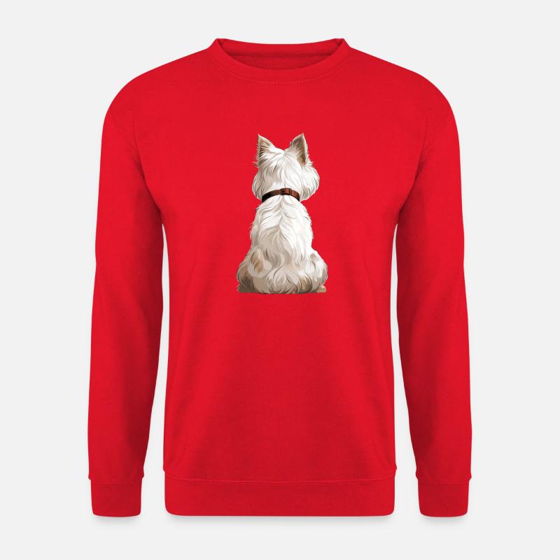 West Highland White Terrier - Unisex Sweatshirt - red
