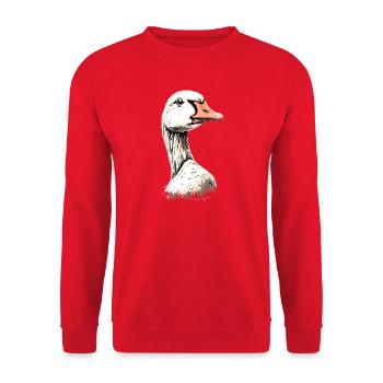 Oie mignon oie poussins Oie poussin canard petites oies - Sweat-shirt Unisexe - rouge - Devant - Alina (178cm) & Michal (187cm)