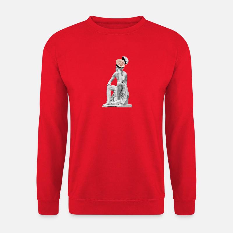Gedanken Skulptur  - Unisex Pullover - Rot