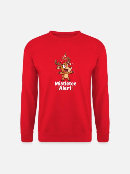 Renne avec gui - Sweat-shirt Unisexe - rouge