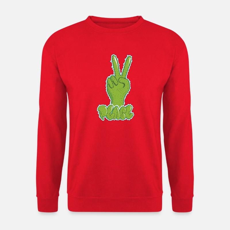 Graffiti Peace - Unisex Pullover - Rot