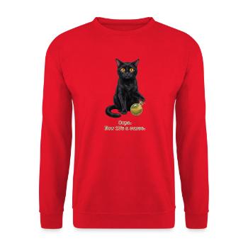 Oops Now Its a Curse - Unisex Sweatshirt - red - Front - Alina (178cm) & Michal (187cm)