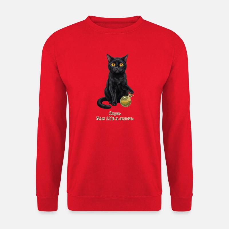 Oops Now Its a Curse - Unisex Sweatshirt - red