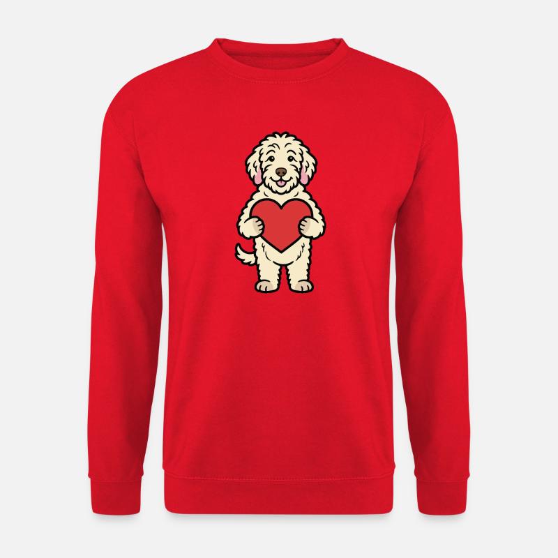 Doodle-Hund - Unisex Pullover - Rot