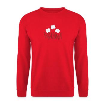 Bavovna - Cotton - Unisex Sweatshirt - red - Front - Alina (178cm) & Michal (187cm)
