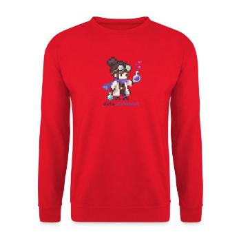 Daten Alchemist - Unisex Pullover - Rot - Vorne - Alina (178cm) & Michal (187cm)