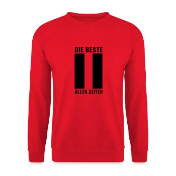 The best 11 of all time (1c) - Unisex Sweatshirt - red - Front - Alina (178cm) & Michal (187cm)