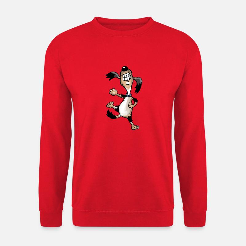 Tanzender Hund - Unisex Pullover - Rot