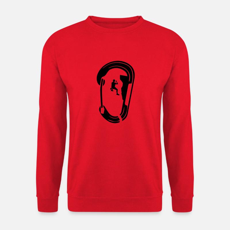 Bouldern Klettern Climbing - Unisex Pullover - Rot