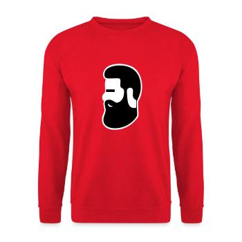 Chiller Beard - Unisex Sweatshirt - red - Front - Alina (178cm) & Michal (187cm)
