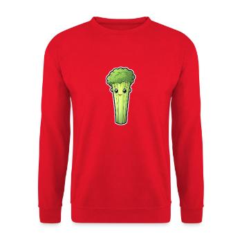 Celery or Celery Kawaii - Unisex Sweatshirt - red - Front - Alina (178cm) & Michal (187cm)