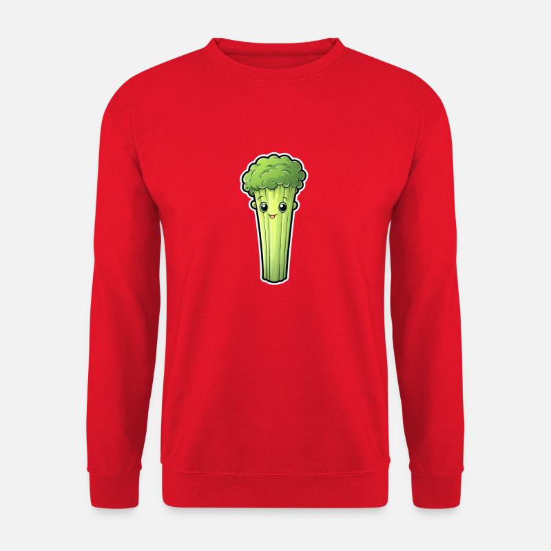 Céleri ou céleri kawaii - Sweat-shirt Unisexe - rouge