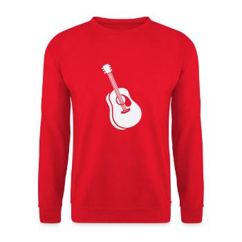 guitare - Sweat-shirt Unisexe - rouge - Devant - Alina (178cm) & Michal (187cm)