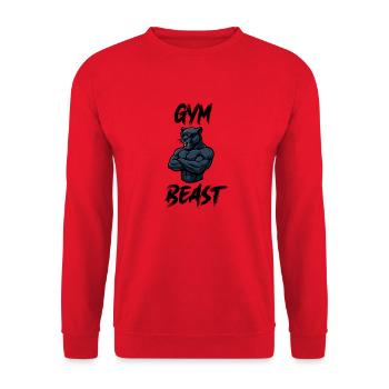Gymnase de bande dessinée Panther - Sweat-shirt Unisexe - rouge - Devant - Alina (178cm) & Michal (187cm)