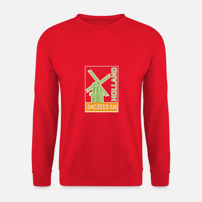 Amsterdam Vibes - Unisex Pullover - Rot