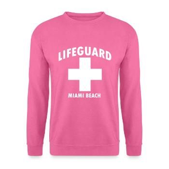 Lifeguard Miami Beach Lifeguard Baywatch - Unisex Sweatshirt - pink - Front