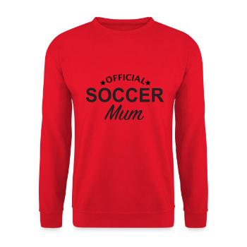 Soccer Mum - Unisex Sweatshirt - red - Front - Alina (178cm) & Michal (187cm)