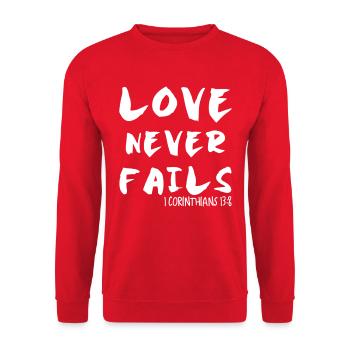 Jesus Jesus Jesus Christlich Christlich Christlich - Unisex Pullover - Rot - Vorne - Alina (178cm) & Michal (187cm)