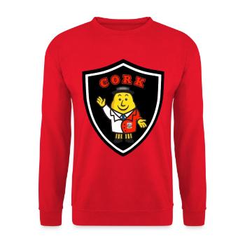 County Cork GAA - Unisex Sweatshirt - red - Front - Alina (178cm) & Michal (187cm)