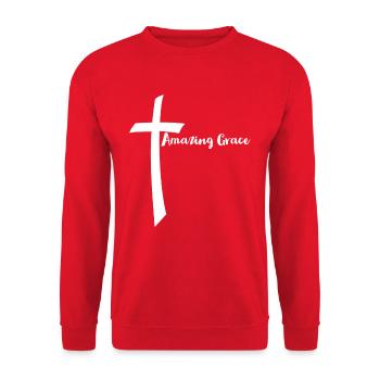 Jesus Jesus Jesus Christlich Christlich Christlich - Unisex Pullover - Rot - Vorne - Alina (178cm) & Michal (187cm)