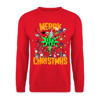 Noël Noël Noël Noël - Sweat-shirt Unisexe - rouge - Devant - Alina (178cm) & Michal (187cm)