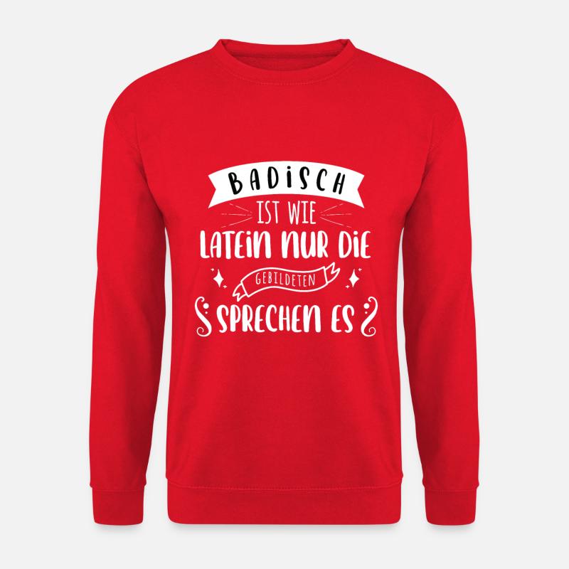 Badner Badisch Alemannisch Schwarzwald - Unisex Pullover - Rot
