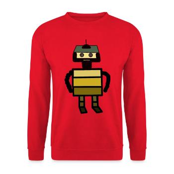 Robotique Vaisseau Spatial Technologie Enfants Enfant Fantaisie - Sweat-shirt Unisexe - rouge - Devant - Alina (178cm) & Michal (187cm)