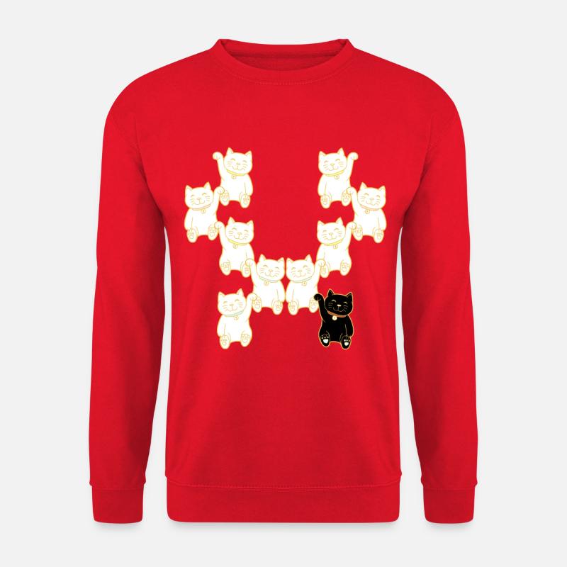 Cats different unusual cat deiifernz - Unisex Sweatshirt - red