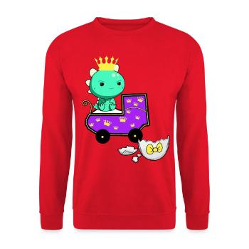 Bébé Dragon Dragon Grossesse Bébé Naissance - Sweat-shirt Unisexe - rouge - Devant - Alina (178cm) & Michal (187cm)