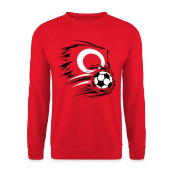 Turquie Cadeau Turquie Football Europe Turquie - Sweat-shirt Unisexe - rouge - Devant - Alina (178cm) & Michal (187cm)