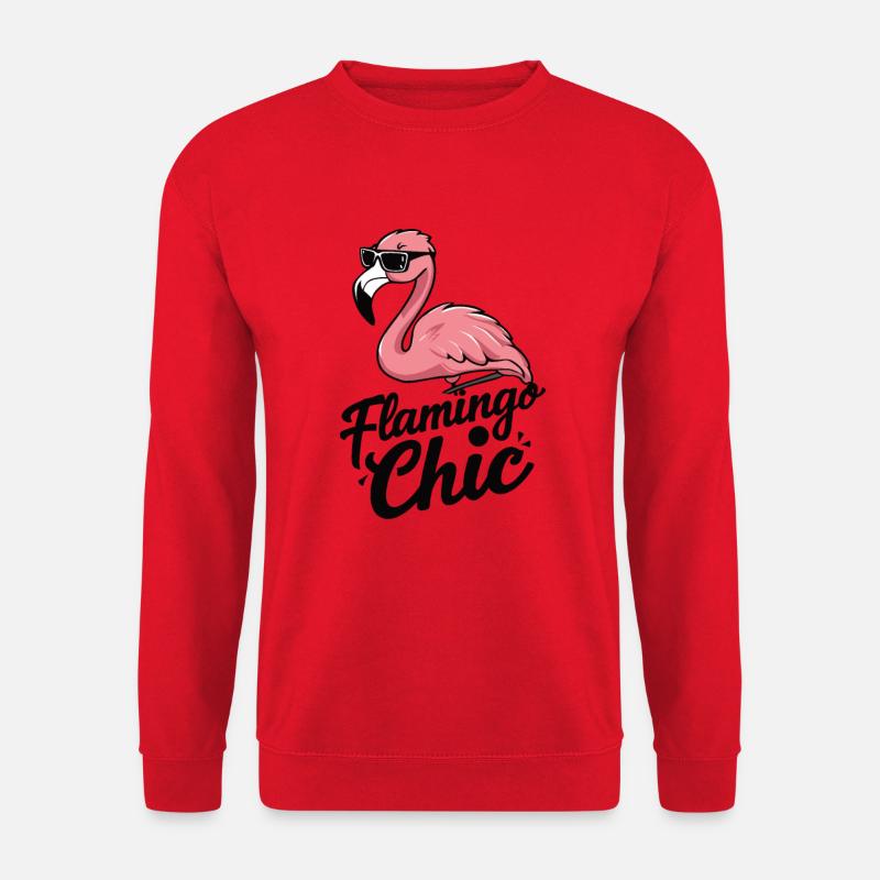 Flamingo Chic - Unisex Pullover - Rot