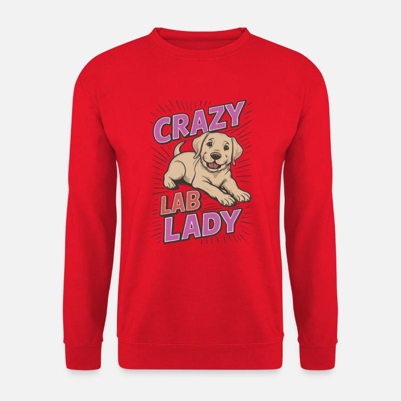 Crazy Lab Lady - Unisex Sweatshirt - red