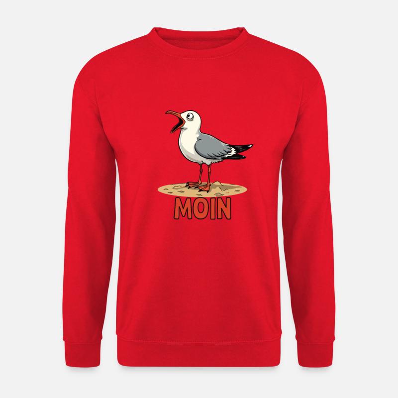 Moin Möwe - Unisex Pullover - Rot