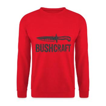 Bushcraft - Unisex Sweatshirt - red - Front - Alina (178cm) & Michal (187cm)