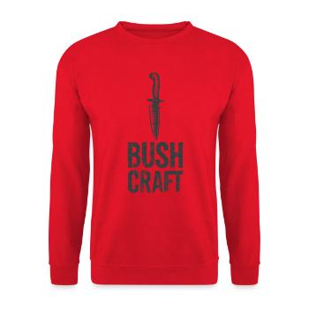 Bushcraft - Unisex Sweatshirt - red - Front - Alina (178cm) & Michal (187cm)