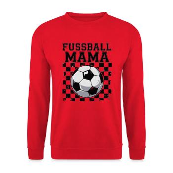 Fussball Mama - Unisex Pullover - Rot - Vorne - Alina (178cm) & Michal (187cm)